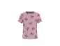 T-shirt rose à manches courtes avec motif de nœuds
