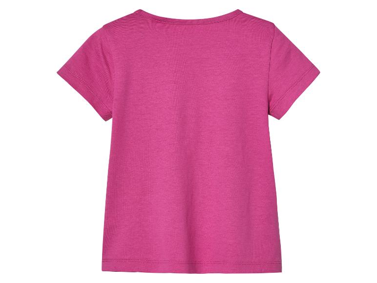 T-shirt rose à manches courtes pour filles.