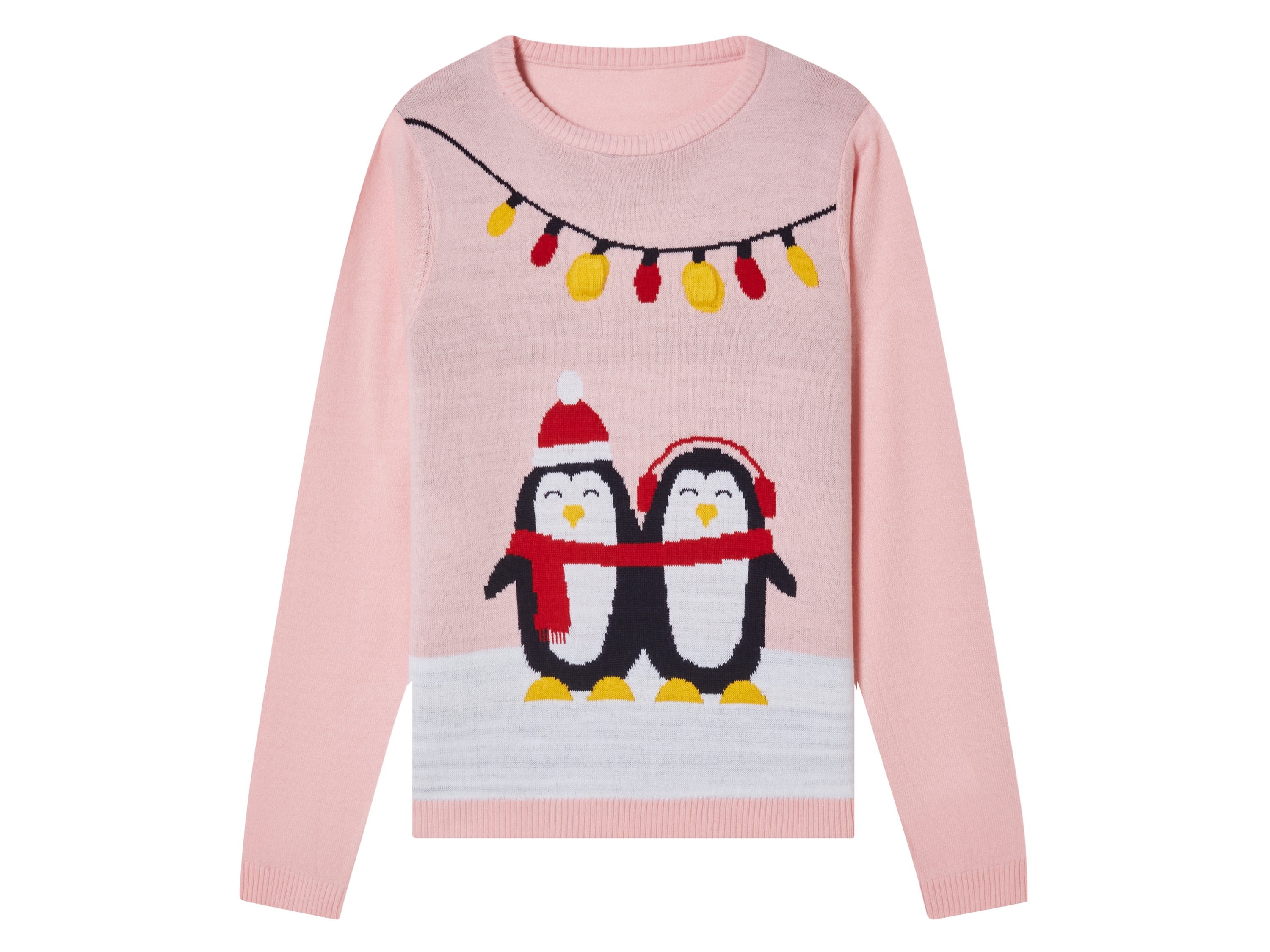 pepperts!® Pullover de Noël à LED fille (8-10 ans, rose)