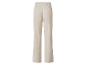 Pantalon beige ample à taille élastique