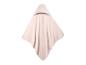 Serviette de bain à capuche rose clair pour bébé