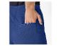 Pantalon bleu marine, détail de la poche.