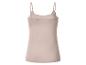 Débardeur beige à fines bretelles pour femme, vue arrière