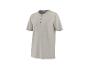 T-shirt Henley à manches courtes beige clair avec boutons marrons