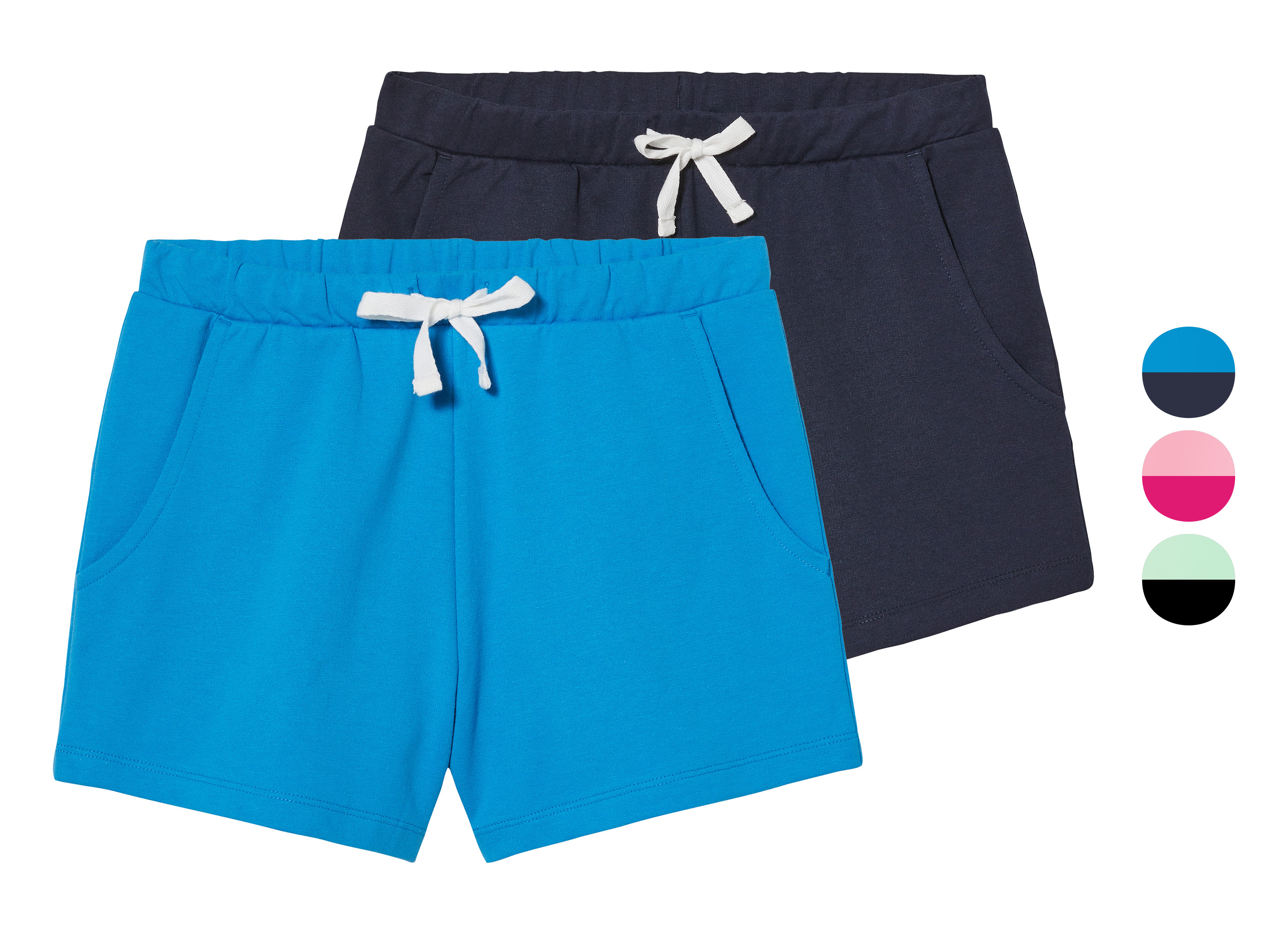 pepperts!® Lot de 2 shorts molletonnés fille