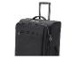 Valise de voyage noire avec poignée extensible et fermetures éclair