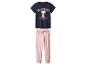 Pyjama Snoopy bleu marine et rose.