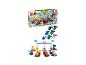 Ensemble LEGO Duplo Formule 1 avec voitures de course et pilotes, incluant la boîte et les pièces individuelles.