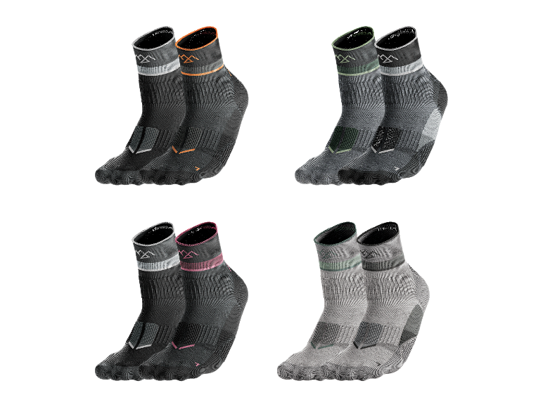 Chaussettes de randonnée Triginta en quatre couleurs.