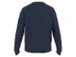 Un sweat-shirt bleu marine à manches longues.