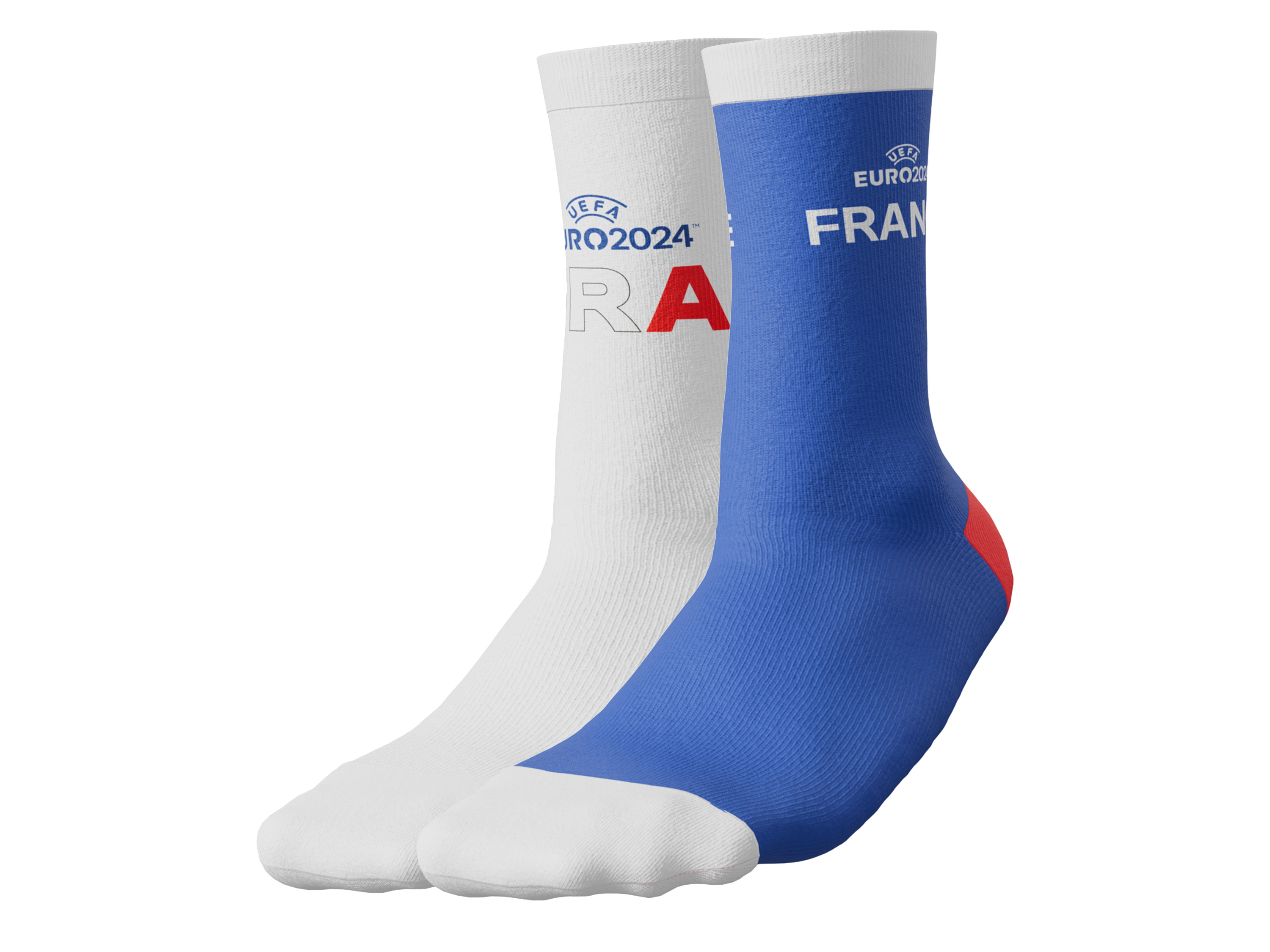 Lot de 2 paires de chaussettes UEFA EURO 2024 France unisexe