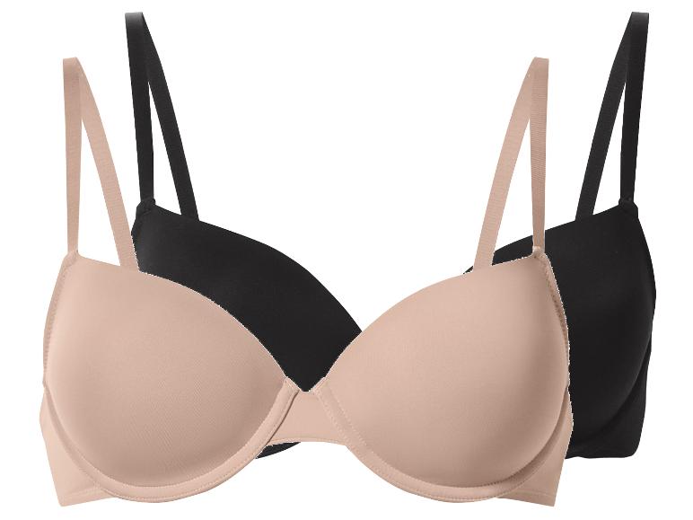 Deux soutiens-gorge : un beige, un noir