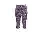 Legging capri violet à imprimé léopard