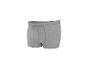 Caleçon boxer gris en coton avec ceinture élastique.