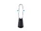 Ventilateur Dyson sans pales, oscillation, design moderne.