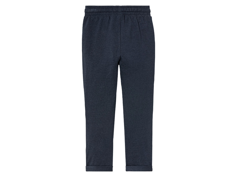 Pantalon de jogging bleu foncé pour enfants.
