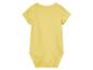 Body bébé jaune, vue arrière.