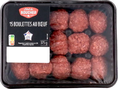 L'ÉTAL DU BOUCHER 15 boulettes au boeuf