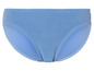 Un bas de bikini bleu clair avec une texture.