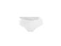 Culotte blanche pour femme avec texture côtelée sur fond blanc.