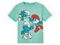Un t-shirt vert clair avec des Schtroumpfs imprimés