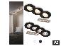 BRILONER Spots LED encastrables en différents coloris, disponibles en lot de 3 et 9 pièces ou en lot de 4 et 12 pièces. [image générée par l'IA]