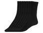 Six paires de chaussettes noires.