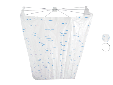 Ridder Cabine de douche pliante Ombrella Sylt, 100 x 70 x 170 cm