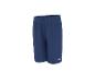 Short de sport bleu avec taille élastique.