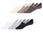 Lots de chaussettes invisibles : tons beige et gris, blanc et noir.