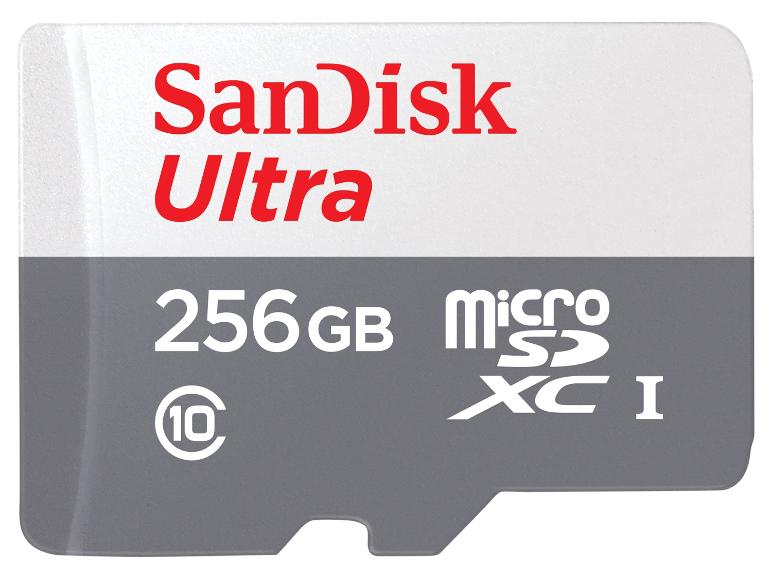 Carte mémoire MicroSDXC, capacité 256 Go, Classe 10, classe de vitesse UHS-I