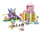 Ensemble de jeu Lego Gabby's Dollhouse avec figurines et bâtiments colorés.