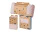 Ensembles de literie et draps roses pour bébés, marque roba-kids, avec certification biologique.