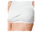 Soutien-gorge de sport blanc côtelé.