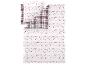 Parure de lit réversible avec motif de Noël et carreaux