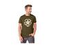 T-shirt homme vert olive avec imprimé étoile