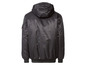 Blouson bomber noir à capuche