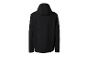 Veste softshell noire pour homme avec capuche, vue de dos.