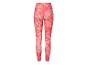 Legging de sport rose et blanc à motif marbré
