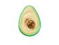 Bouée gonflable avocat pour la piscine.