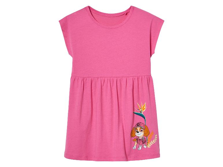 Robe rose pour fille, motif Pat' Patrouille.