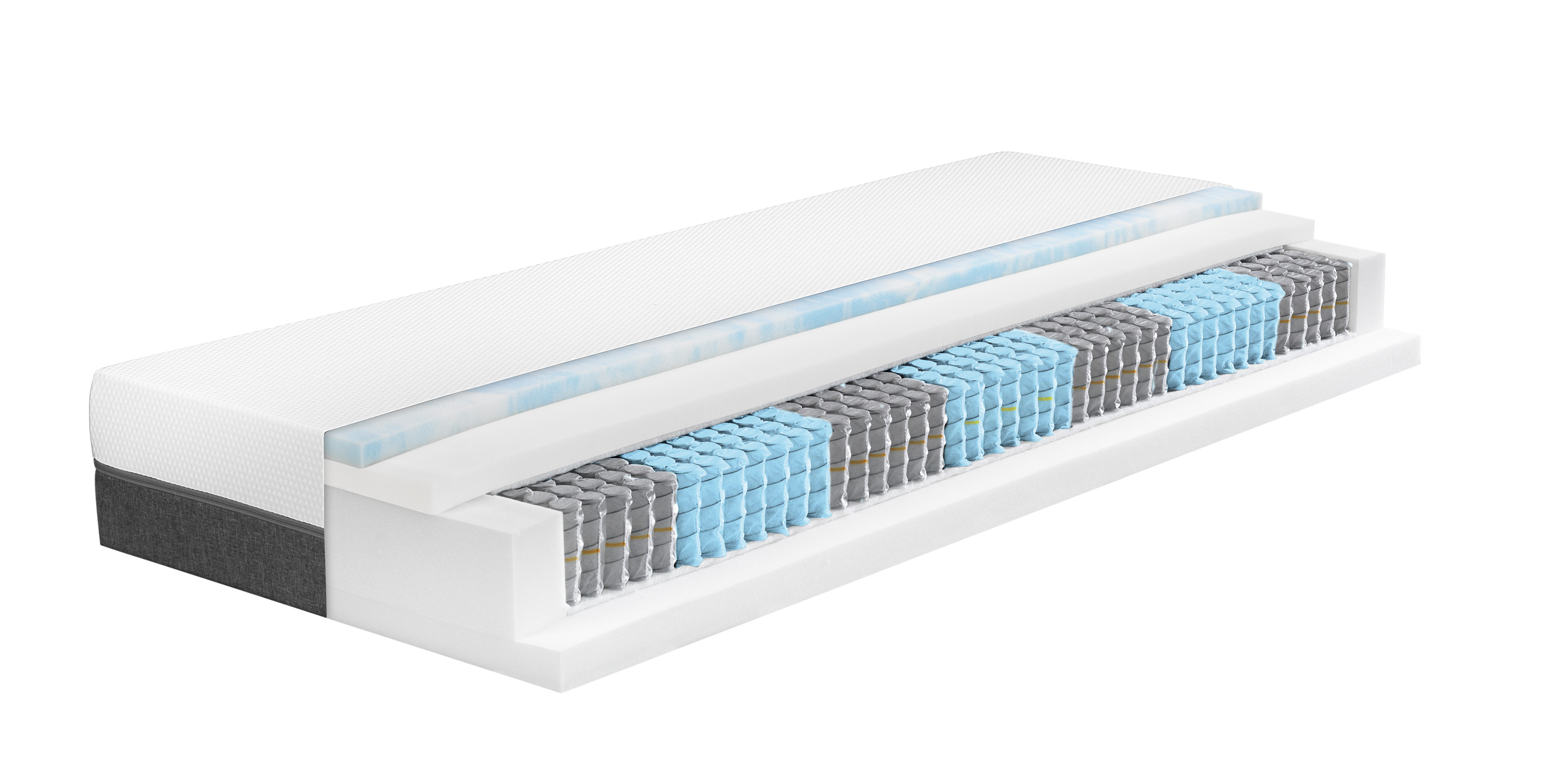 LIVARNO home Matelas à 1000 ressorts ensachés Royal Support Visco, 7 zones, H3