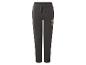 Pantalon de jogging gris foncé avec cordon de serrage à la taille et imprimé vert néon sur la cuisse.