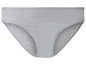Culotte femme grise à bordure lisse.
