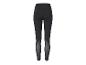 Leggings de sport noirs avec des empiècements en mesh.