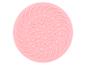Nettoyant rose pour pinceaux de maquillage avec motifs étoiles et vagues.