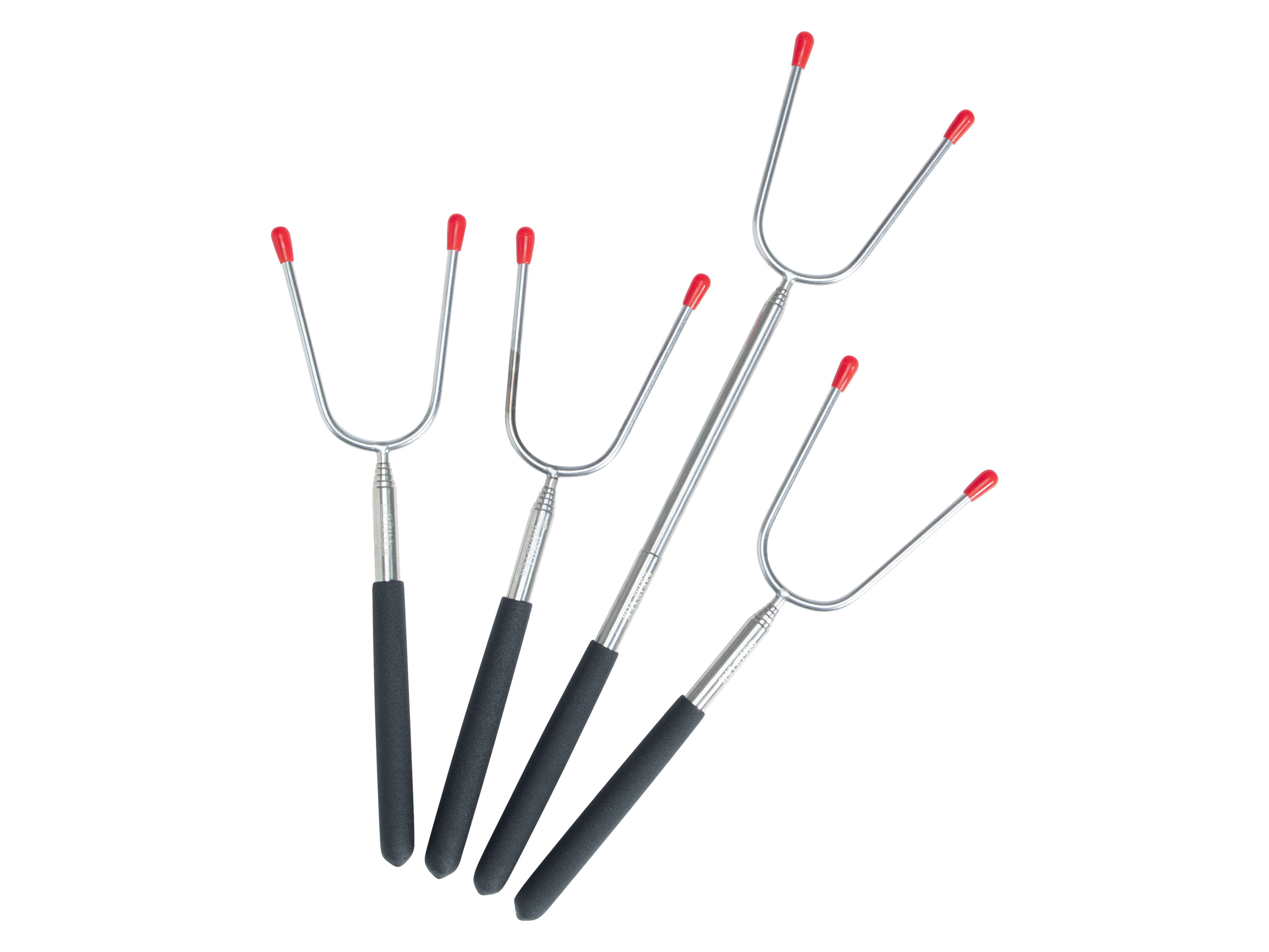 GRILLMEISTER Set de 4 Broches à griller télescopiques