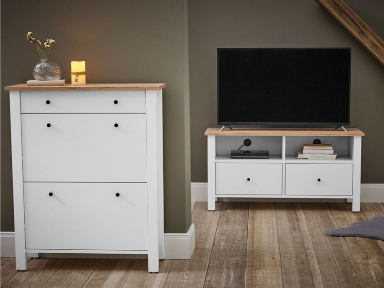 Aller en mode plein écran : LIVARNO home Meuble TV Stockholm, 113 x 40 x 57 cm - Image 2