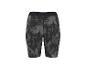 Short de sport femme noir et gris à motif abstrait, vue arrière