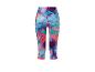 Leggings sport imprimés, style abstrait coloré.